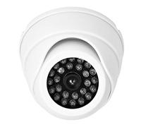 Hamwesh Telecamera di Monitoraggio di Sicurezza Fittizia con Luce LED Rossa per la Prevenzione dei Furti, Applicabile a Parcheggi, Mercati, Parchi, Peso 142 G