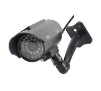 Hamwesh Telecamera di Sicurezza Finta, Telecamera di Sicurezza Fittizia Impermeabile Ad Energia Solare Ad Energia Solare con Luce LED Lampeggiante per Hotel Uffici Aziende Parcheggi Biblioteche Parchi