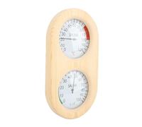 Hamwesh Termometro per Sauna Igrometro Termometro per Sauna 2 in 1 a Parete in Legno con Copertura in Vetro, Indicatore di umidità 0-120°F 0-100% per Bagno Turco Bagno Cameretta per Bambini
