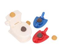 Hamwesh Toilet Giocattolo Giocattolo Scherzo, Gioco di Tiro a Cacca Creativa Compatta e Portatile con Accessori e Adesivi per Ragazzi e Ragazze di Compleanno di Natale di Capodanno