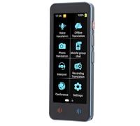 Hamwesh Traduttore di Lingue, Touchscreen AI da 4,2 Pollici 134 Lingue Traduttore Vocale Istantaneo Bidirezionale Online Offline Portatile con 17 Pacchetti di Traduzione Offline per Viaggi (BLUE)