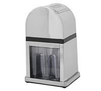 Hamwesh Tritaghiaccio Manuale, Macchina per Ghiaccio Tritato a Manovella, Macchina per Coni di con Contenitore per Ghiaccio Trasparente e Cucchiaio per Case Bar Ristoranti Negozi di Tè Al Latte