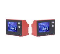 Hamwesh TV in Miniatura per Casa delle Bambole, Simulazione in Stile retrò con Batteria Ricaricabile e Design Realistico per Mobili e Accessori per il Soggiorno di una Casa delle Bambole