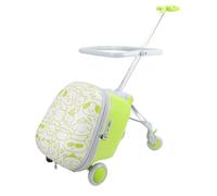 Hamwesh Valigia per Bambini, Trolley da Viaggio Espandibile 2 in 1 da 20 Pollici, 55 Litri, con Seggiolino per Bambini e Ruote Girevoli, Carico di 220 Libbre, Carrello da Viaggio