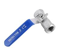 Hamwesh Valvola a Sfera a Passaggio Ridotto in Acciaio Inossidabile 304 Valvola di Intercettazione Versatile per Applicazioni di Intercettazione 1 Pezzo (1/4"(2 Punti))