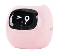 Hamwesh Vaso da Fiori Intelligente, Vaso per Piante Interattivo AI con di Irrigazione Automatica e Cornice Digitale per il Soggiorno di Casa (Versione inglese rosa)