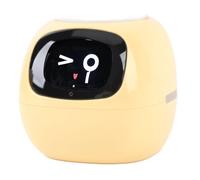 Hamwesh Vaso da Fiori Intelligente, Vaso per Piante Interattivo AI con di Irrigazione Automatica e Cornice Digitale per il Soggiorno di Casa (Versione inglese gialla)