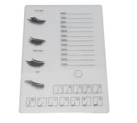 Hamwesh Vassoio per Ciglia, Vassoio per Extension Ciglia in Acrilico 2 in 1 6-17 Mm, Organizer per con Display a 12 Curvature, Segni Precisi e Grandi Dimensioni 21x15 Cm per Artisti di e Saloni di