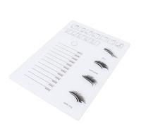 Hamwesh Vassoio per Ciglia, Vassoio per Extension Ciglia in Acrilico 2 in 1 6-17 Mm, Organizer per con Display a 12 Curvature, Segni Precisi e Grandi Dimensioni 21x15 Cm per Artisti di e Saloni di