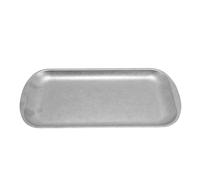 Hamwesh Vassoio Portata in Acciaio Inossidabile, Piatto Rettangolare in Metallo 304 per Bevande e Dessert, Finitura Vintage Invecchiata con Trama Opaca a Fiocco di per Cene a Buffet per Feste