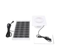 Hamwesh Ventilatore di Scarico Ad Energia Solare, Efficiente e Resistente Alle Intemperie con Pannello Solare e Rete di Protezione, Ventilatore Ad Alto Flusso d'Aria per Serra Pollaio Capannone