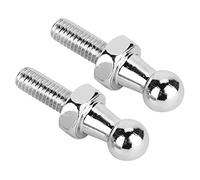 Hamwesh Vite/fissaggio con Perno Sferico Durevole in Lega di Alluminio per Cofano con estremità Sferica per Ammortizzatori a Gas 2 Pezzi M8 M6 Argento per la Sostituzione (M6)