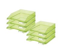 HAN 1026-X-27 Porta corrispondenza KLASSIK. Moderno, trasparente e brillante. Imballo 6 pezzi, trasparente verde.