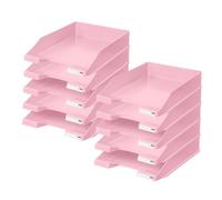 HAN 1027-X-886 - Portalettere classico, 10 pezzi, per ufficio, per documenti, formato A4/C4, colore: rosa pastello