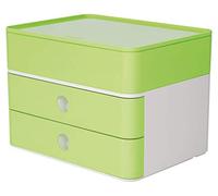 HAN 1100-80 - Cassettiera SMART-BOX PLUS ALLISON, design moderno, con 2 cassetti e porta utensili, colore: lime green