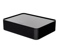 HAN 1110-13 - SMART-ORGANIZER ALLISON, pratico portautensili impilabile con vassoio interno e coperchio, colore: jet black