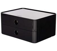 HAN 1120-13 - SMART-BOX ALLISON, cassettiera impilabile con 2 cassetti, colore: jet black