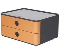 HAN 1120-83 - SMART-BOX ALLISON, cassettiera impilabile con 2 cassetti, colore: caramel brown