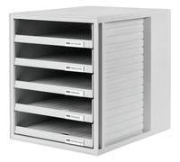 HAN 1401-11 Cassettiera Grigio luminescente DIN A4 Numero cassetti: 5
