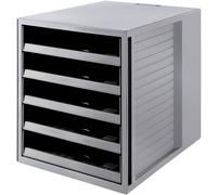 HAN 14018-18 KARMA Cassettiera Grigio DIN A4 Numero cassetti: 5