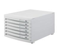 Han 1506-11 - Cassettiera Contur, 6 cassetti chiusi per formati fino a B4, grigio chiaro