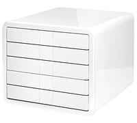 HAN 1551-12, Cassettiera i-Box, cassettiera innovativa e premiata in qualità superiore. Con 5 cassetti chiusi. Bianco.