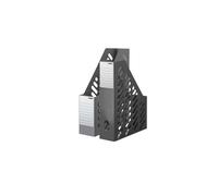 Han 1600 - 191 - Portariviste Klassik, tempo gemaesses Design, funzionale, di alta qualità e elegante con etichetta, confezione da 2 pezzi, colore: grigio scuro