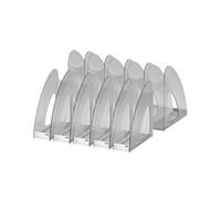 HAN 1611-69 Portariviste TWIN, traslucente, moderno, stabile e funzionale. Imballo da 10 pezzi. Traslucente grigio