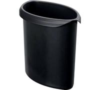 HAN 1x cestino gettacarte 1 cestino nero, 2 litri, bordo facile da pulire