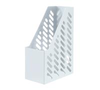 HAN 1x portariviste CLASSIC bianco formato A4/C4 con etichette extra larghe | Prodotto in Germania, formato A4/C4, 115x246x315 mm, portariviste, vassoio per documenti, porta brochure, vassoio da scaffale