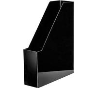 HAN 1x portariviste I-LINE in plastica lucida nera formato A4/C4 | Prodotto in Germania, formato A4/C4, 76x247x318 mm, vassoio per documenti, portadepliant, vassoio per documenti, quaderni