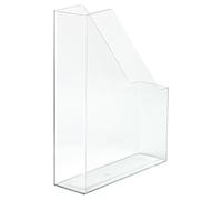 HAN 1x portariviste I-LINE trasparente-cristallino A4/C4 lucido | Prodotto in Germania, formato A4/C4, 76x247x318 mm, portariviste, vassoio per documenti, porta brochure, vassoio da scaffale