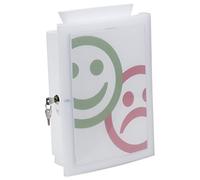 Scatola porta documenti imagein con chiusura a chiave accessori bianco