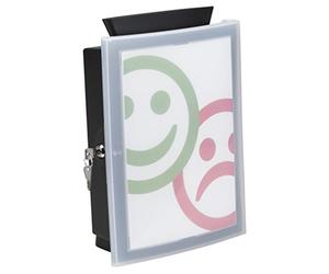 Han 4102, cassetta Image'in; la scelta innovative per urna elettorale, cassetta per donazioni o contributi nero