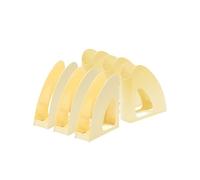 HAN 6x portariviste RE-LOOP portadocumenti verticali, giallo pastello | Prodotto in Germania, formato A4/C4, plastica riciclata, 76x239x256 mm, portariviste, portadepliant, vassoio portadocumenti