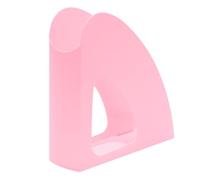 HAN 6x portariviste RE-LOOP portadocumenti verticali, rosa pastello | Prodotto in Germania, formato A4/C4, plastica riciclata, 76x239x256 mm, portariviste, portadepliant, vassoio portadocumenti