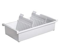 HAN 956-0-11 - Schedario per 1.300 schede formato A6 orizzontale, 171 x 76 x 347 mm, colore: Grigio chiaro
