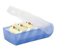 HAN 997-643 CROCO Scatola schedario Blu, Translucido Numero max. di schede: 90