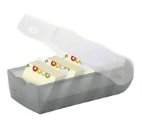 Han scatola schedario croco grigio translucido 997-693 numero max di schede