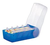 HAN 998-643 CROCO Scatola schedario Blu, Translucido Numero max. di schede: 50