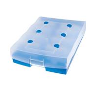 Han 9987-643 Scatola di archivio CROCO-DUO, per 2.200 schede DIN A8 con registro A-Z e 8 supporti, azzurro traslucido