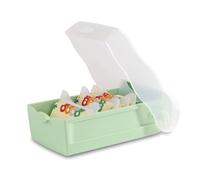 HAN Carteibox CROCO, facile apprendimento del vocabolario con sistema di apprendimento a 5 scomparti, formato DIN A7, per 900 carte, con 5 piastre di supporto + 100 carte di apprendimento, scatola di