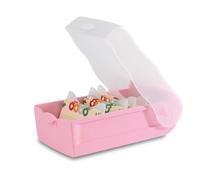 HAN Carteibox CROCO, facile da imparare a vocabolario con sistema di apprendimento a 5 scomparti, formato DIN A7, per 900 carte, con 5 piastre di supporto + 100 carte di apprendimento, scatola di