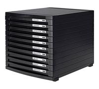 Han cassettiera contur 1510-13 nero din a4 b4 c4 numero cassetti 10