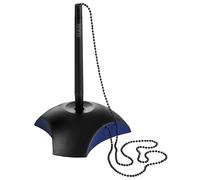 Han Delta - Penna con supporto e catena, 59 x 150 x 59 mm Nero / blu