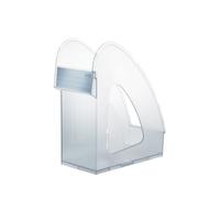 Han Galaxy 120 x 65 x 285 mm Portariviste con separatore regolabile integrato (Confezione da 2) Translucent/Clear