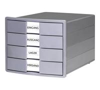 HAN IMPULS KARMA 10128-18 Cassettiera Nero DIN A4, DIN C4 Numero cassetti: 4