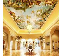 HAN MAN XIU Carta da parati 3D per soffitti con murales in stile etnico con angeli e figure per salotti e camere da letto - Carta da parati artistica decorativa per soffitti