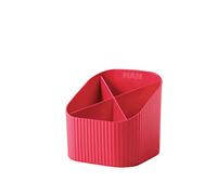 HAN organizer da scrivania Re-X-LOOP - say yes to 100% recycled, moderno e giovane design per tutti gli oggetti di cancelleria, rosso, 17238-917