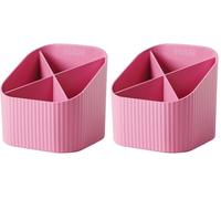 HAN organizer da scrivania Re-X-LOOP - say yes to 100% recycled, moderno e giovane design per tutti gli oggetti di cancelleria, fucsia, 17238-956 (Confezione da 2)